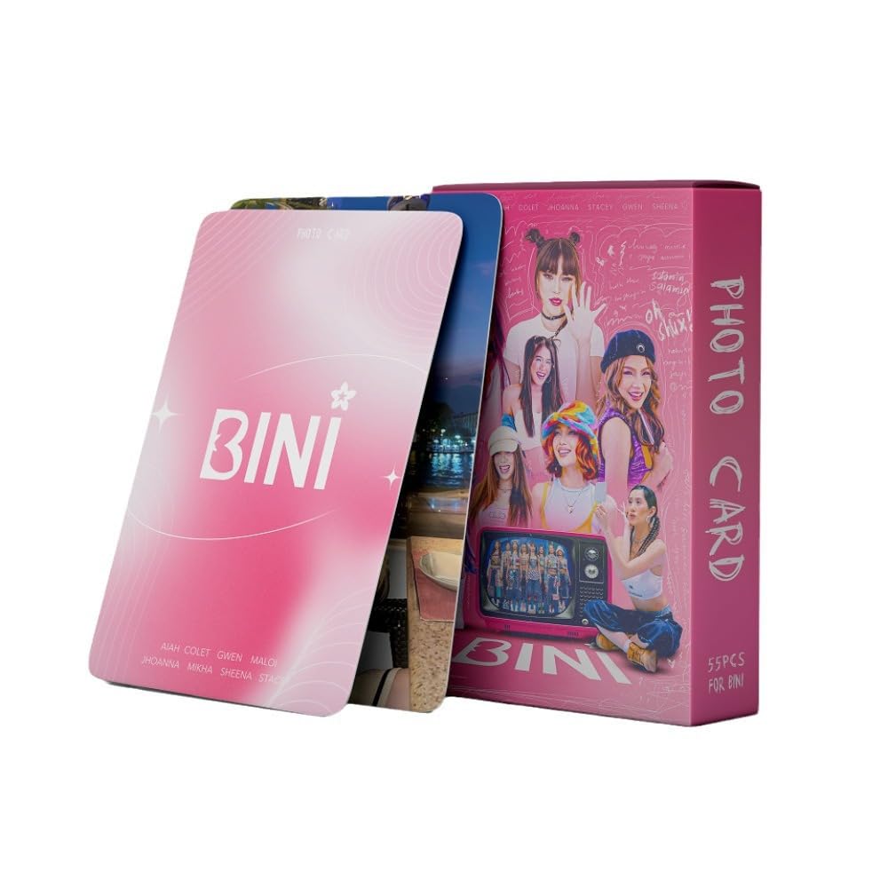 BINI Kpop Photocards Set 55 Cards Mini Album Carte Foto Regalo dei Fan