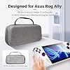 sarlar Rog Ally Carrying Case Compitable with ASUS ROG Ally Gaming Handheld and Accessories, Large Space Hard Shell Case Fit AC Adapter and Power Bank for Travel and Storage