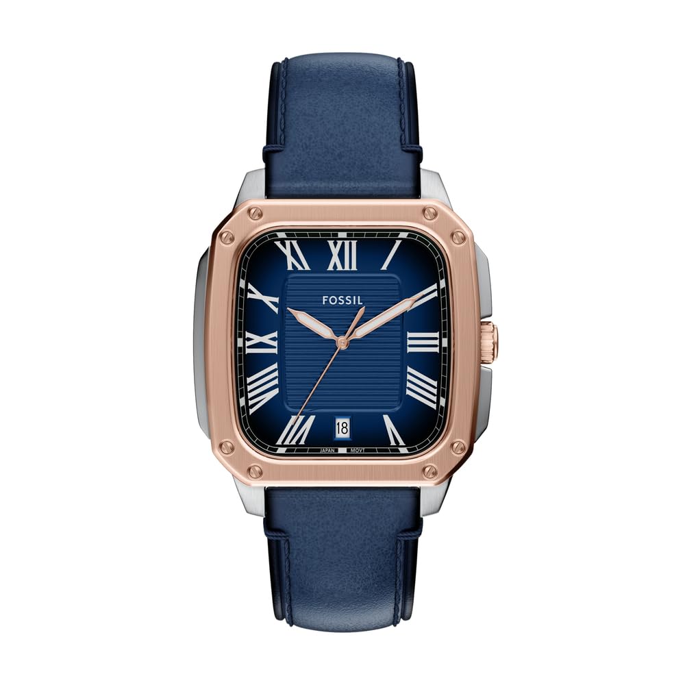 Fossil Crosby Men's 42MM Rose Gold-Tone Stainless Steel Watch, FS6149