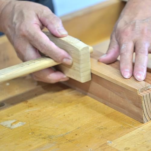 Image of KAKURI Japanese Woodworking Hand Tool Set for Beginner 7 Pcs (Japanese Plane, Chisels, Saw, Hammer, Marking Gauge, Bag) Made in JAPAN