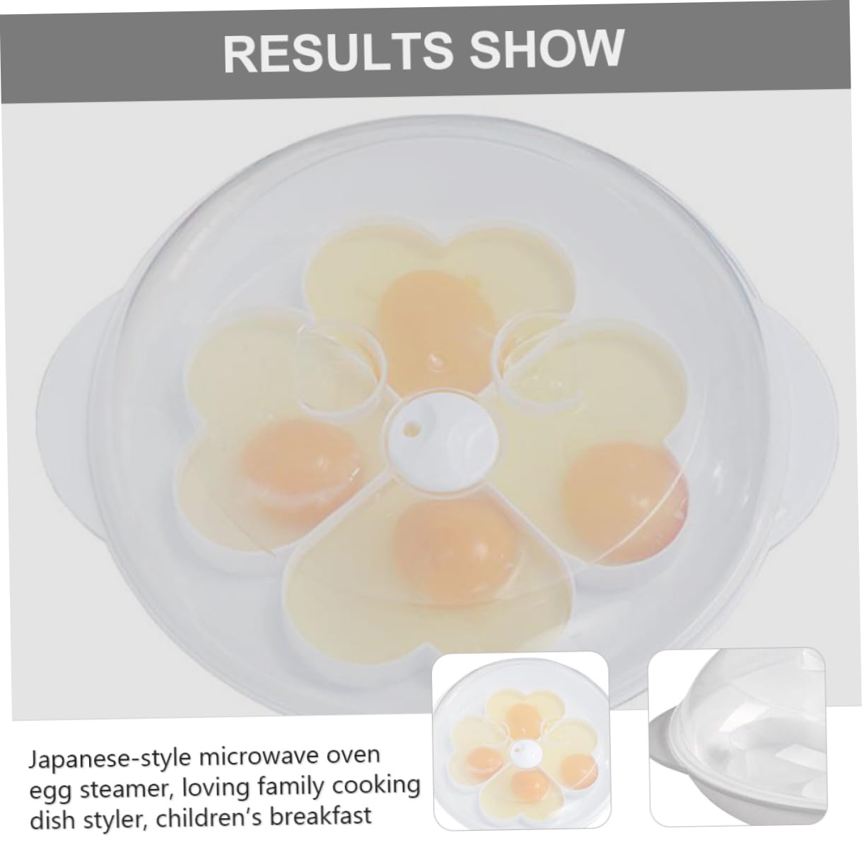 STOBAZA 2Pcs Microwave Egg Cooker Multi Purpose Poached Egg Maker Easy to Clean Dishwasher Material for Quick Breakfasts