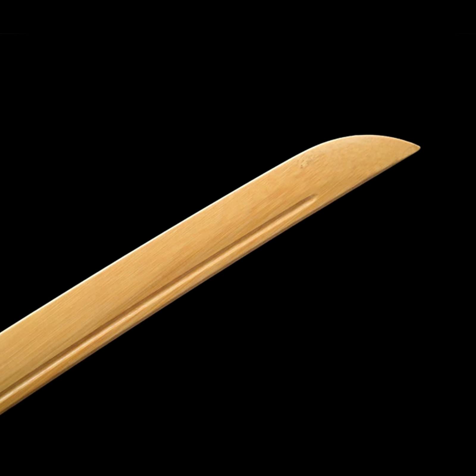 Bokken Fait à la Main de 103 cm,épée de samouraï Japonais,Fourreau de Peinture en aérosol en Bois Massif,Lame en Bambou Naturel,Katana en Bois pour Kendo,Iaido,Affichage,Cosplay,Cadeaux
