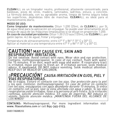 Fila Surface Care Solutions CLEANALL 1QT Cleanall, Neutral All Purpose Cleaner thumb #1