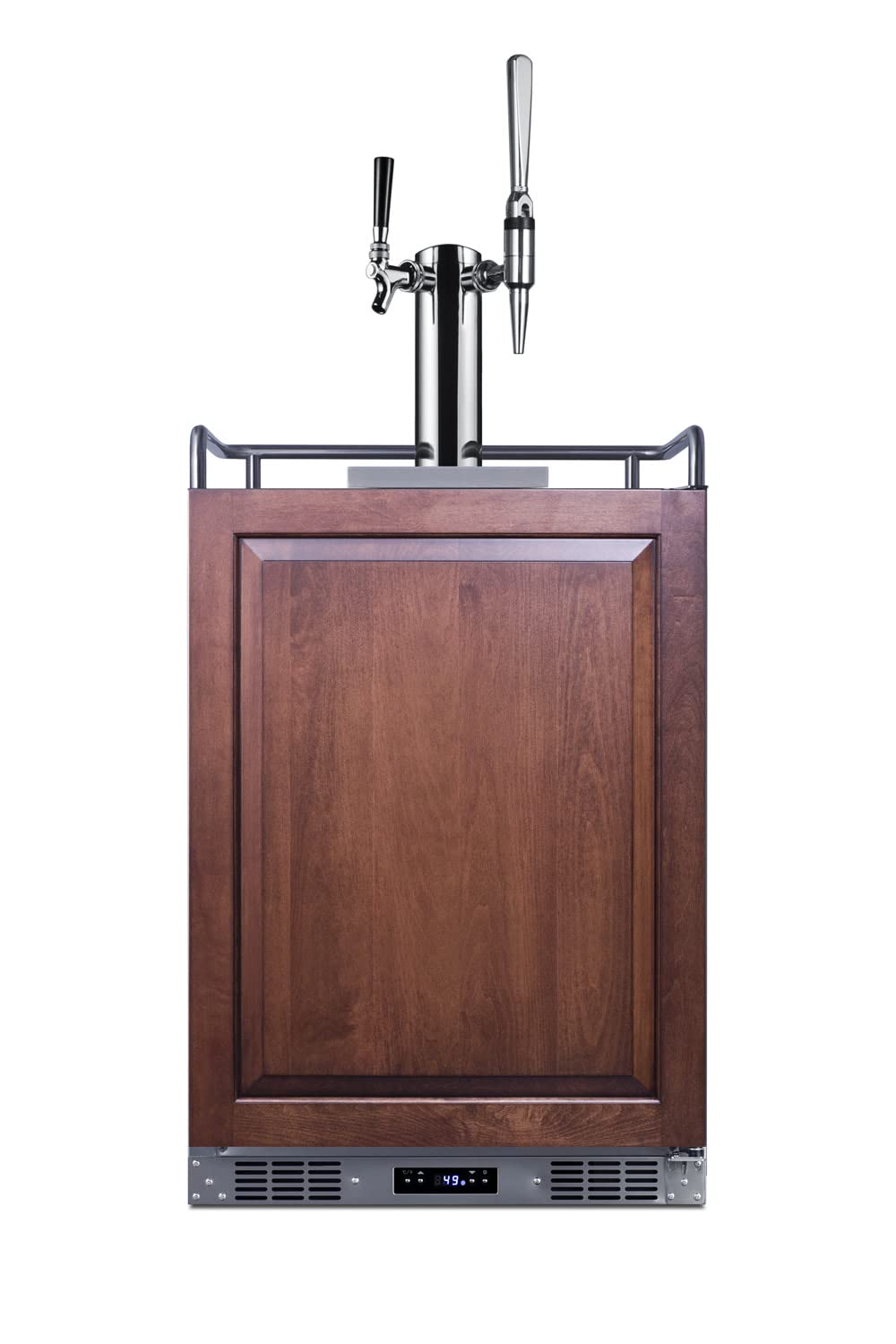Summit Appliance Sbc682pnrcmtwin Panel Ready 24" Wide Built-In Cold Brew/Nitro Coffee Kegerator, Panel Not Included, 5.6 Cu.Ft. Interior, Dispenses Both Flat And Nitro Coffee, Dual Tap System | Fridge.com