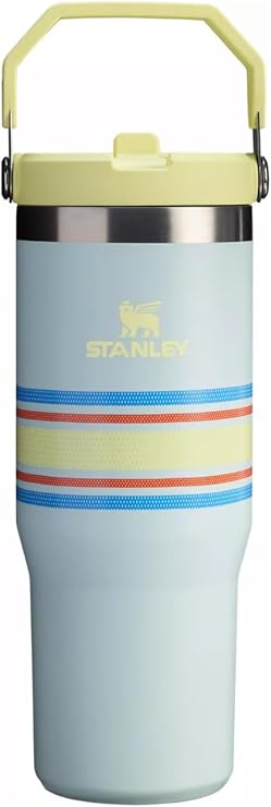 STANLEY The Varsity Ice Flow Tumbler, Flip Straw Lid, 30 oz. - Mist Mesh Stripe