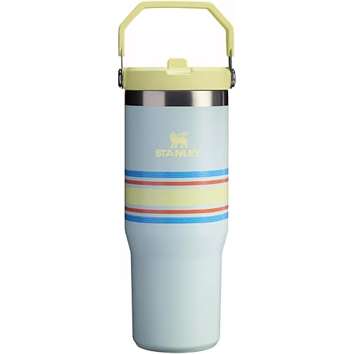 STANLEY The Varsity Ice Flow Tumbler, Flip Straw Lid, 30 oz. - Mist Mesh Stripe