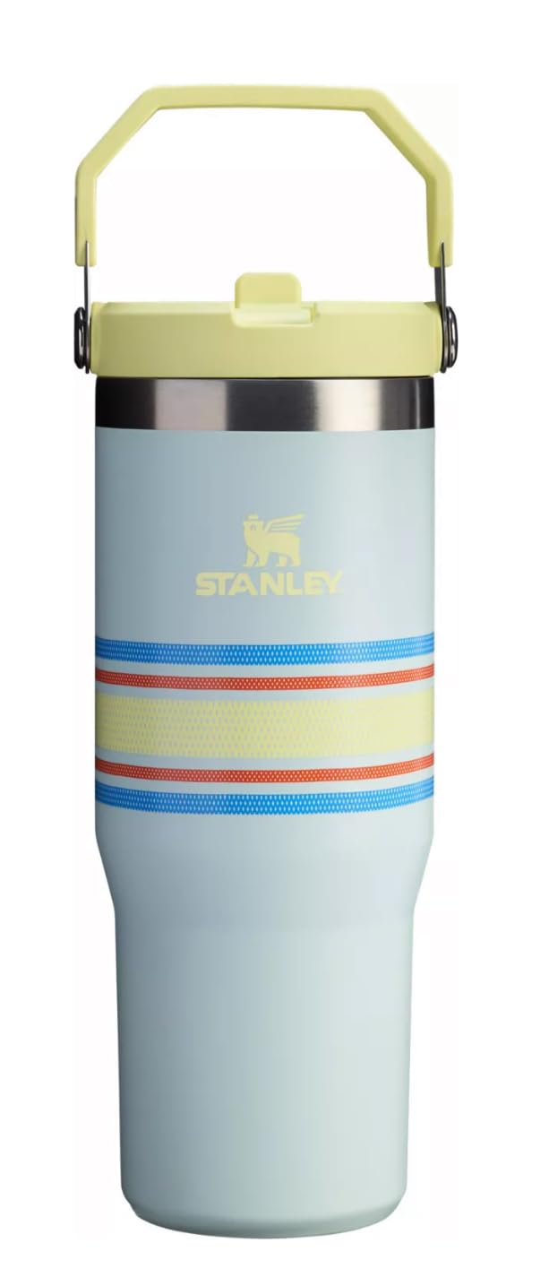 STANLEY The Varsity Ice Flow Tumbler Flip Straw Lid 30 oz - Mist Mesh Stripe