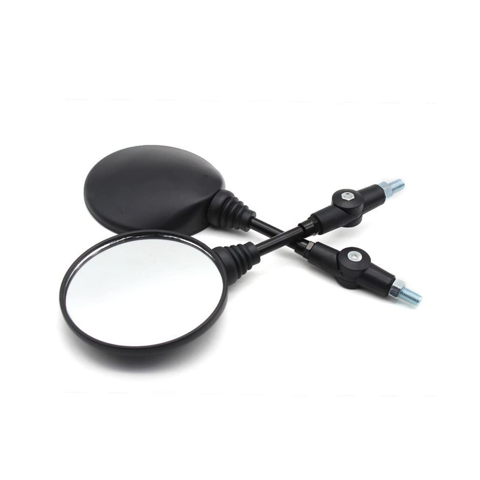 Motorcycle Rearview Mirrors Pour Kawasaki Moto Guidon Réglable Vélo Équitation Rond Ellipse Miroir 1 Ensemble Rétroviseur Vélo Rétroviseurs Moto