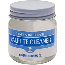 Turner Colour Works Palette Cleaner Removes Paint Stains and Paint Residue from Palettes - Ideal for Ceramic, Plastic, Metal, Watercolor Palettes, Acryl Gouache and Other Paints - 40ml Jar