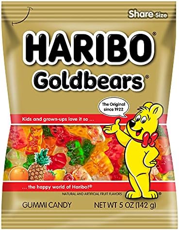 HARIBO Goldbears Share Size, 4.94 Oz 140 G - Blue-Raspberry