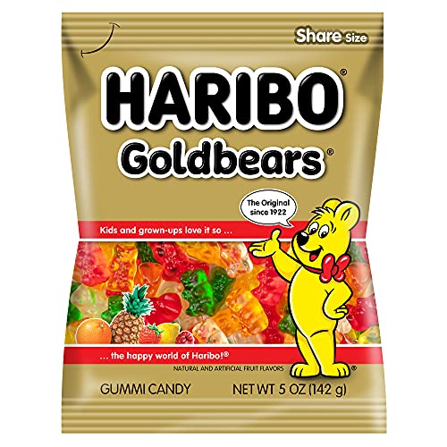 Image of HARIBO Goldbears Share Size, 4.94 Oz 140 G - Blue-Raspberry