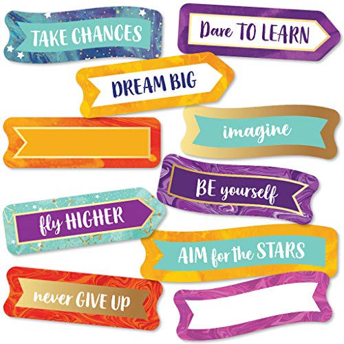 Image of Carson Dellosa - Galaxy Banners Mini Colorful Cut-Outs, Classroom Decor, 56 Pieces