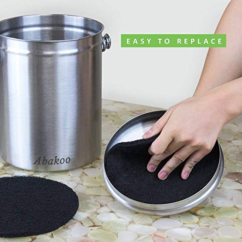 Abakoo-Compost-Bin-Filters-12-Packs-Activated-Carbon-Filters-for-Kitchen-Compost-Pail-Filters-Replacement-for-1618-Gallon-Compost-bin-845-Inches-6mm-Thickness