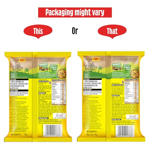 Image of MAGGI 2-Minute Instant Noodles, Favourite Masala Taste, Masala Noodles With Goodness Of Iron, Made With Choicest Quality Spices, 70g /72g /75g Pouch (weight may vary)