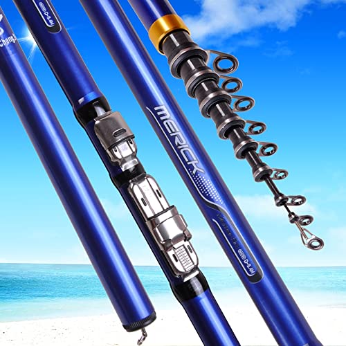 Canne à PêChe Carpe tournant la Canne pêche 3. 6 m 4,5 m 5,4 m 6,3 m Télescopique Fibre de Carbone de mer Ultralight Winter Coulage de pêche Tackle Portable Canne A Peche Telescopique