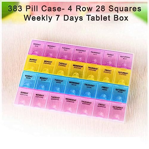 Image of Pill Organizer (4 pcs): Compact, Travel-Friendly Set for Easy Access to Your Daily Pills and Supplements