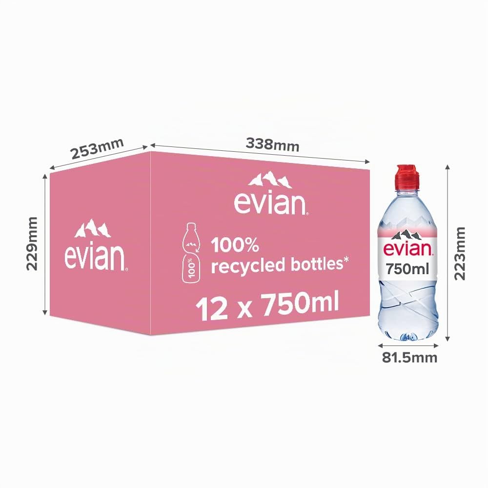 Agua mineral Evian 12 x 750 ml