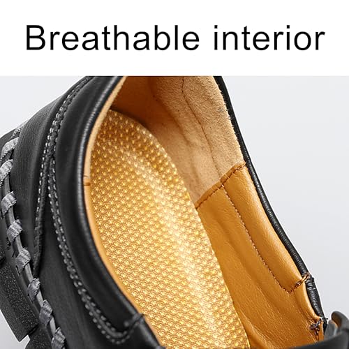 Mens Loafers Shoes Breathable Slip-on Casual Shoes Walking Business Sneakers Driving Ofice Dress Shoes4