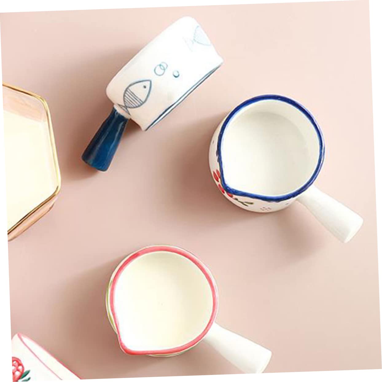 STOBAZA European Style Milk Cup Ceramic Sauce Dish Long Lasting for Restaurant