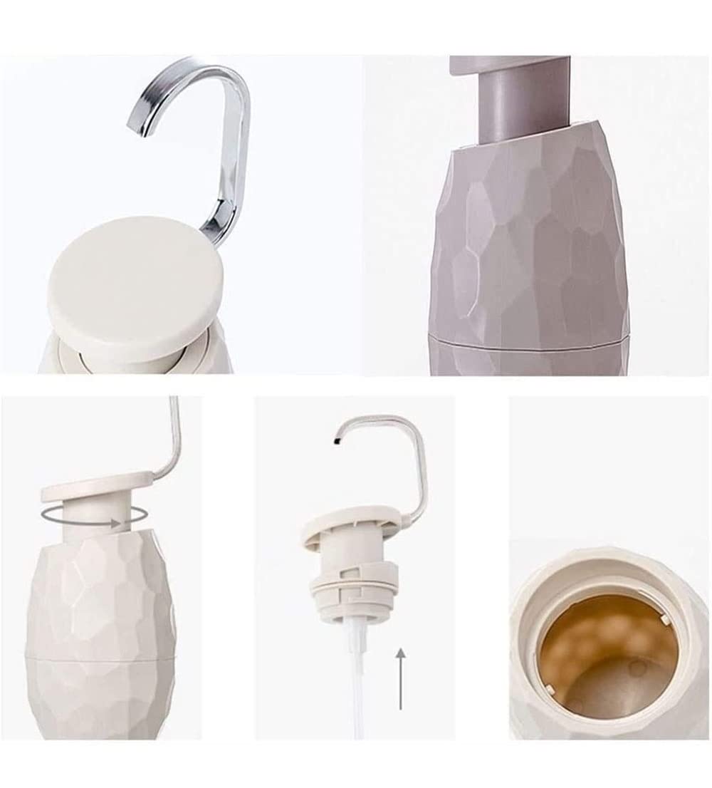 Dispenser per Lozioni, Dispenser Di Sapone Liquido Ricaricabile Antiscivolo In Plastica Per Bagno Bagno, Piano di Lavoro(B)
