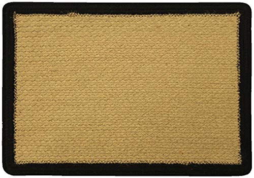 Home Interiors - Manteles Individuales de Mesa, Bajoplatos de Mesa (45 x 32 cm, 4 unidades), color negro