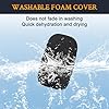 SOULWIT 4Pcs Protective Microphone Foam Cover Pop Filter for Corsair Void Series, HS35/HS55/HS60/HS65/HS70/HS80/Virtuoso Series Headphones, Mic Cover WindScreen with High-Density Foam - Black #2