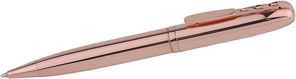 VALERY Copper Ballpoint Pen I Metal Pen with Black Ink Refill 0.7 mm I Easy Writing Pen for School, Office, Business I Gift Idea for Women and Men - Copper
