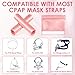 4 Pack Satin Mask Strap Covers, Face Cushion Cover for Strap Headgear, Universal and Reusable Comfort Pads, C Papa Accessories & Supplies Mask Cover Headgear Pads for Reducing Red Marks (Dark Pink)