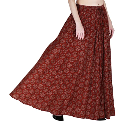 Image of Sttoffa Cotton Printed Women Wear Maxi Long Skirt 40 inch inch Full Length