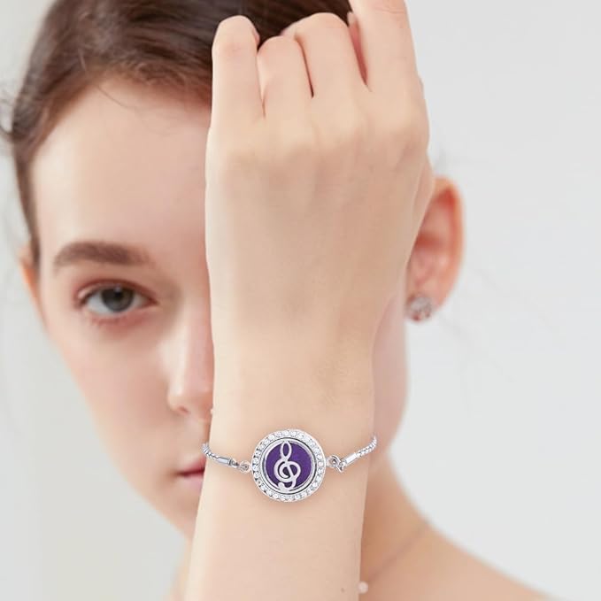 Pulsera difusora de aceites esenciales Hobbspring 2 piezas acero inoxidable miniatura 2