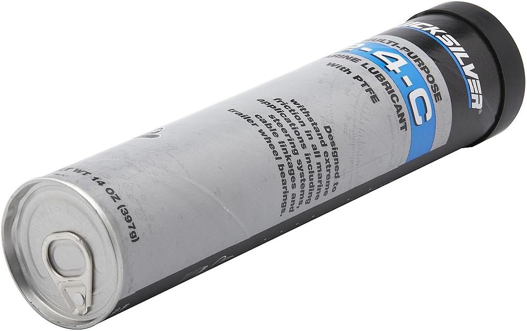 Quicksilver 8M0190469 2-4-C Marine Grease with Teflon, 14 oz