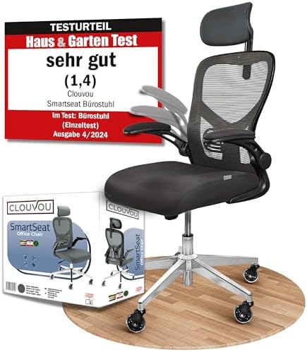 CLOUVOU SmartSeat Bürostuhl Ergonomisch [TESTSIEGER] Schreibtisch...