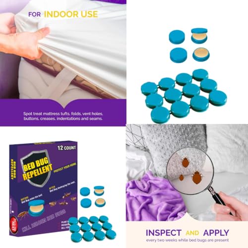 Image of Herbal Anti Bed Bug Gel for Mattress Protection | Natural Repellent Formula | Non-Toxic Bed Bug Control for Beds, Sofas & Furniture | Long-Lasting Protection Pack of 12 Units