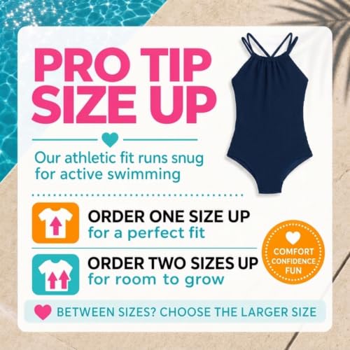 Image of Kanu Surf Girls Jasmine Beach Sport Halter One Piece Swimsuit