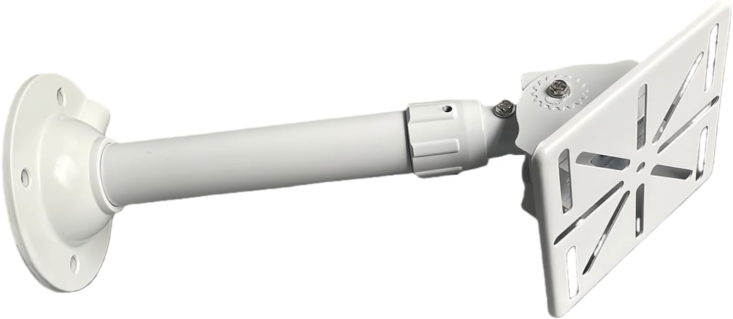 CCTV Security Telescoping Security Camera Duckbill Mount (30-60cm/11.8-23.6in) with Adapter Plate - 180° Tilt/360° Swivel, Aluminum Bracket for Indoor/Outdoor Angle Adjustment
