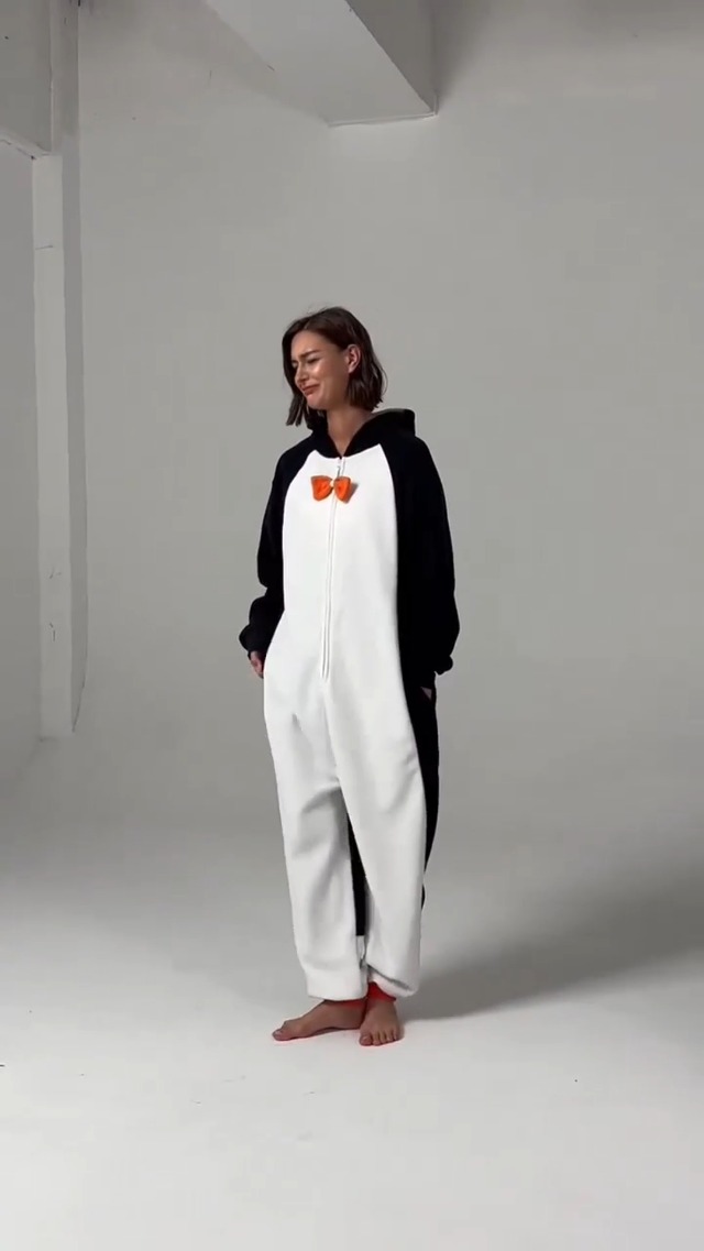 Amazon.com: HvnTjvn Penguin Onesie adult Jumpsuit Unisex One-Piece