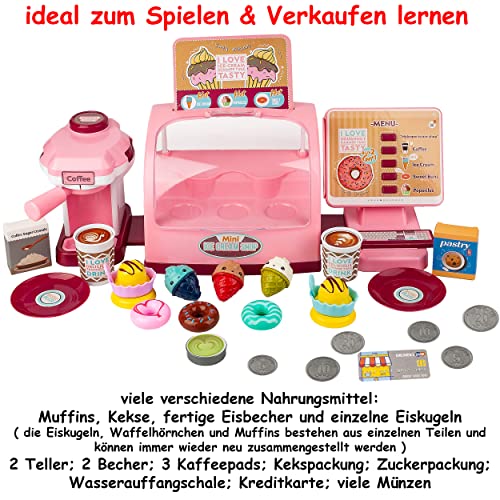 alles-meine.de GmbH 84 TLG. XL Set - elektronische Spielzeugkasse + Burger + EIS Station _ Wasser & Sound Funktion… – Bild 7