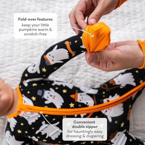 Little Sleepies Pajamas for Baby Boys & Girls, Viscose from Bamboo Baby Pajamas, Preemie & Newborn Sleepers, 2-Way Zipper PJs4