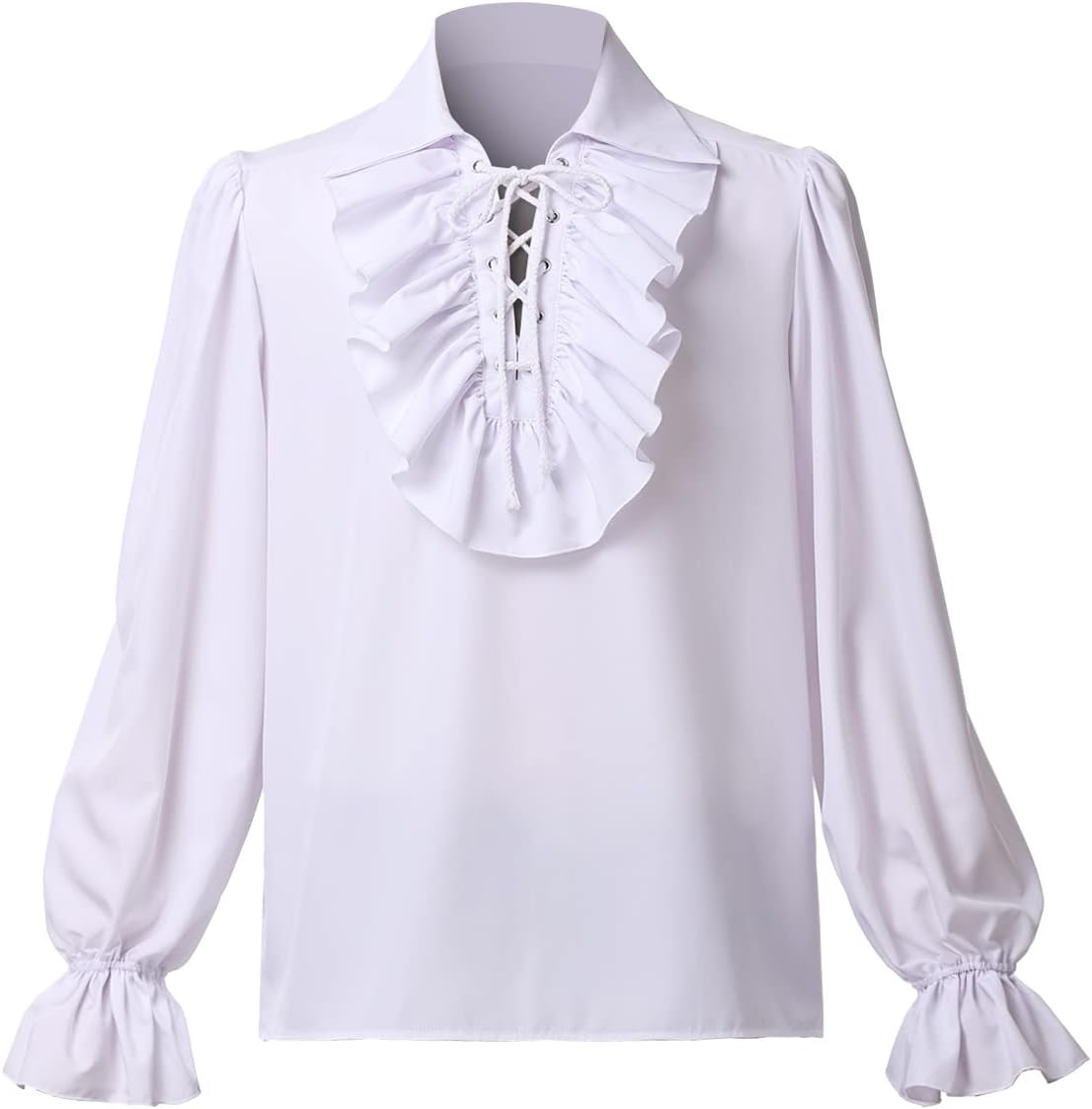 Mens Pirate Shirt Ruffle Colonial Shirt Renaissance Poet Shirt Steampunk Vampire Gothic Medieval Costume