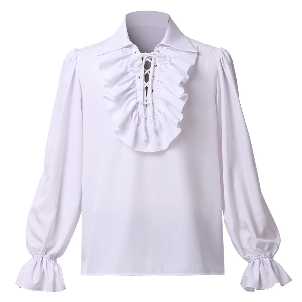 Mens Pirate Shirt Ruffle Colonial Shirt Renaissance Poet Shirt Steampunk Vampire Gothic Medieval Costume