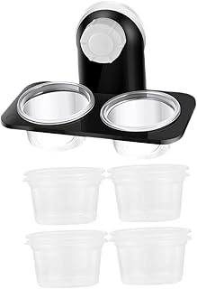 Hemobllo 1 Conjunto Tigela De Água Para Répteis Prato De Réptil Reptivite Tigela De Comida De Réptil Prato De Comida De Réptil Alimentador De Lagarto Alimentador De Réptil De Sucção