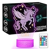 Lampe personnalisée cadeau : Cette lampe personnalisée avec prenom peut être alimentée par câble USB A ou 3 piles AA (non incluses), offrant flexibilité et praticité. Une veilleuse personnalisée licorne idéale comme cadeau petite fille ou cadeau anniversaire fille.