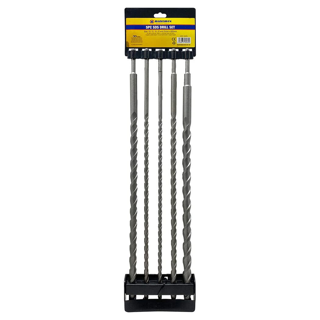 5PC SDS Drill BIT Set Masonry 600MM 0.6M Brick Block Concrete CORDLES DIY Tool
