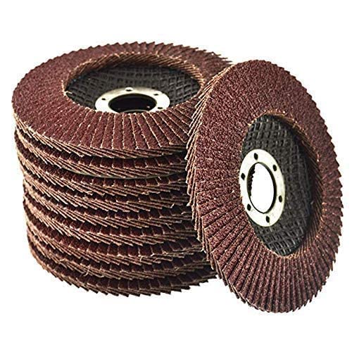 Meuleuse d'angle 100mm sans vibrations avec disque abrasif à lamelles grain 180