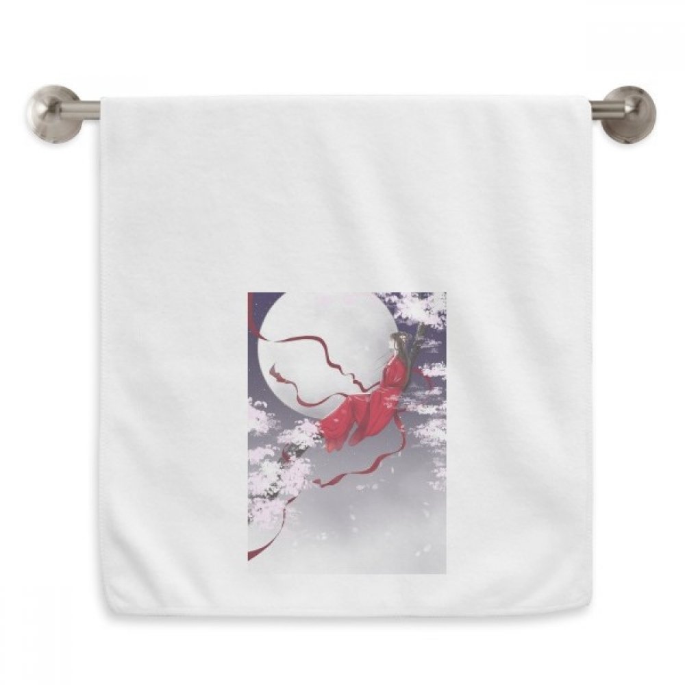 Serviette douce lune rouge pour peaux sensibles fini sec sans irritation