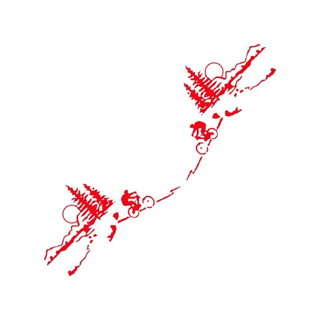 Bertdcx Glossy Red Auto Accessory Van Stickers Universal Decals Auto Motorhome Camper Vans Graphics Vinyl Cover(Glossy Red)