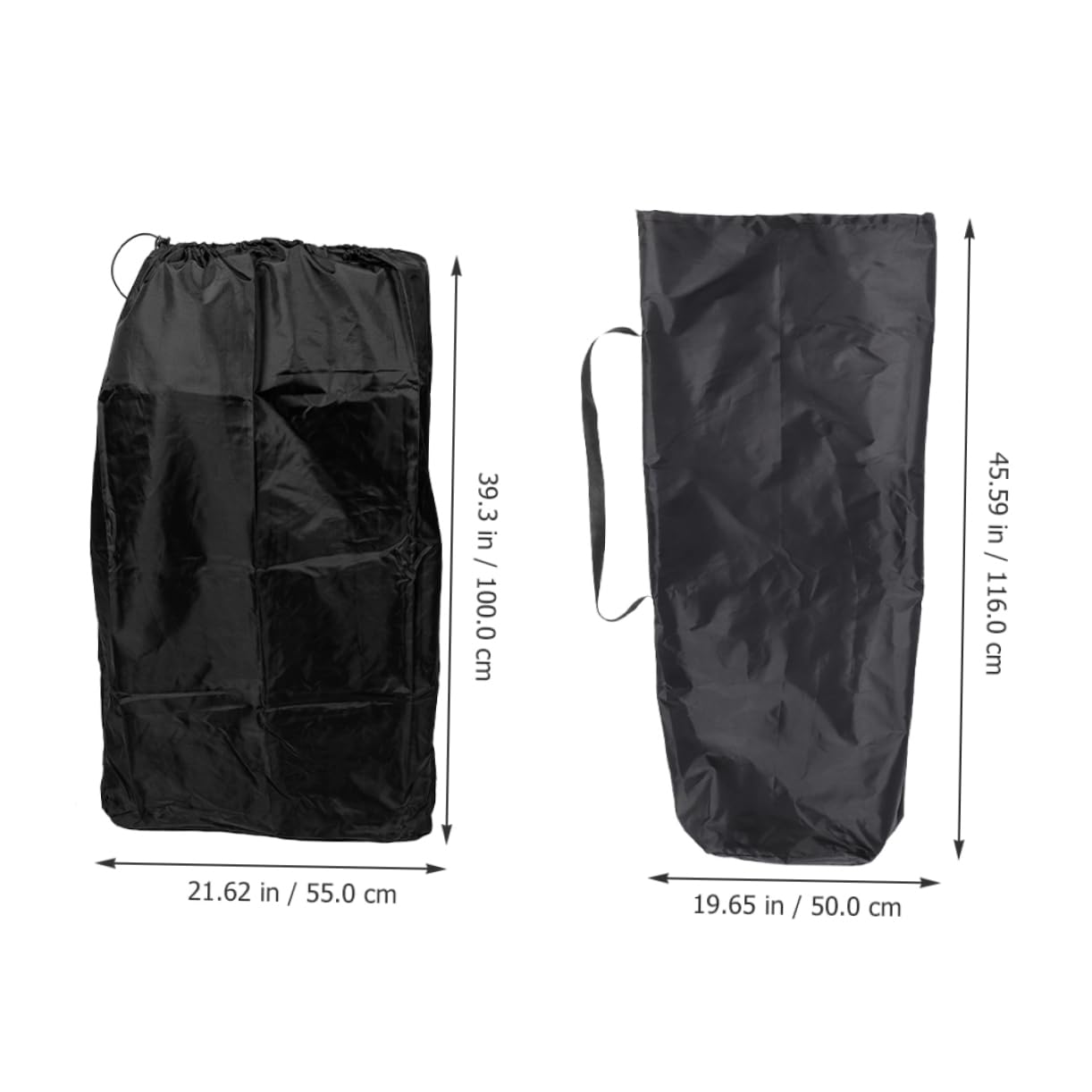 BESPORTBLE 2Pcs Extra Stroller Storage Bag Durable Travel Bags for Airplane Train and Car Includes Backpack with Shoulder Straps and Single Shoulder Stroller Bag