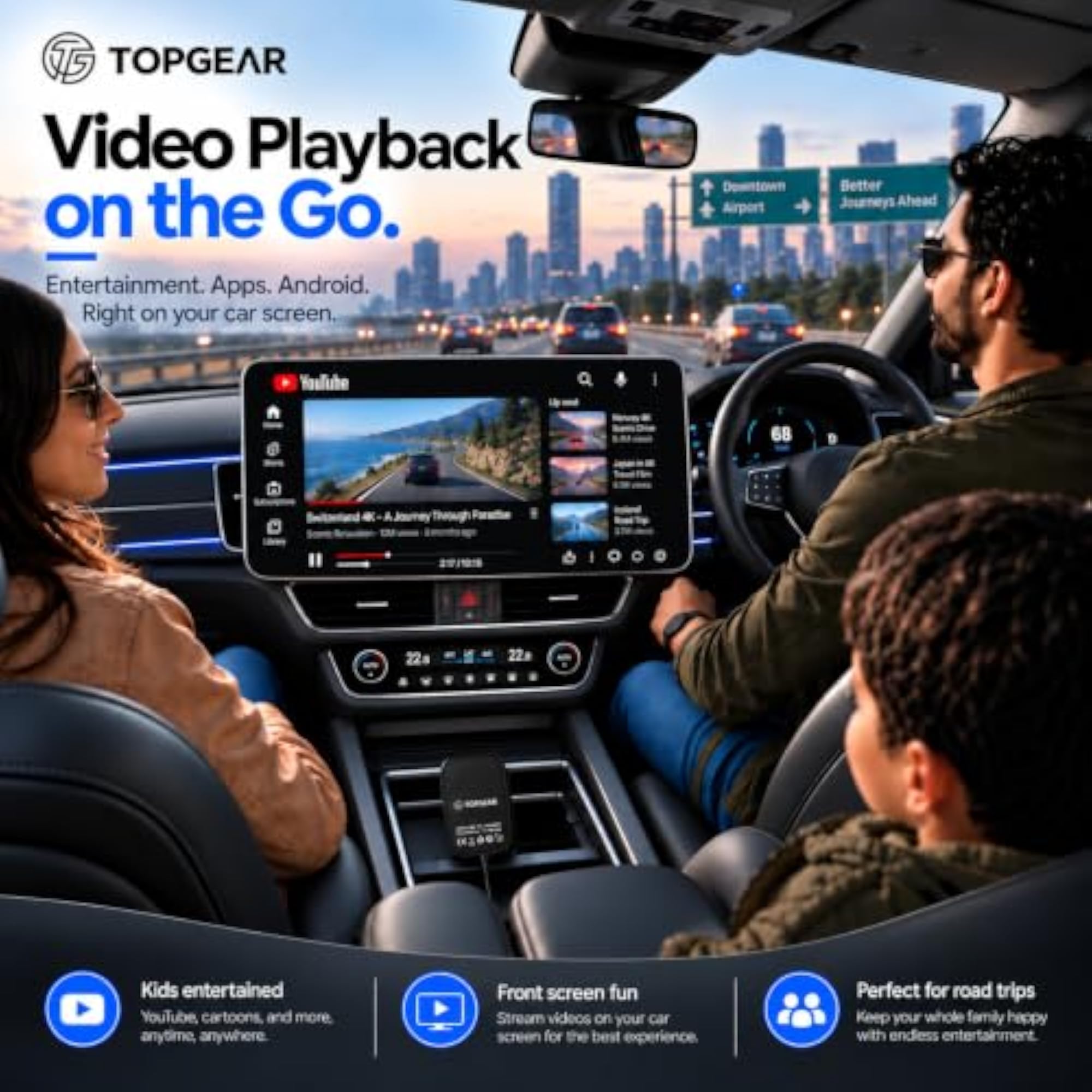TOPGEAR Ai Box for AA Carlink Android Converter