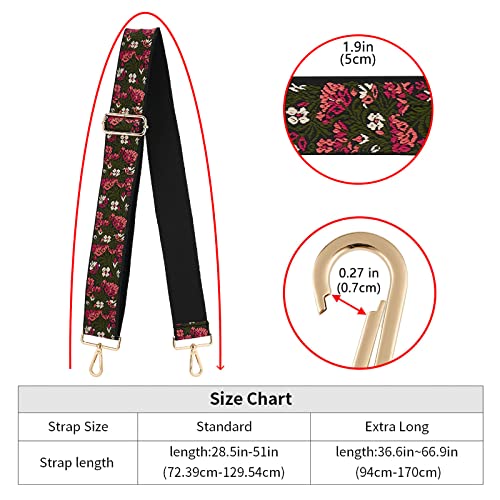 Image of ZOOEASS Wide Shoulder Strap Adjustable Replacement Belt Crossbody Canvas Bag Handbag