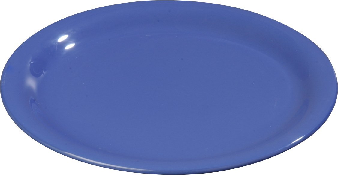 Carlisle 3300814 Sierrus Narrow Rim Melamine Pie Plates, 6.5", Ocean